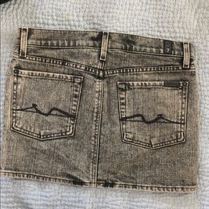 7 For All Mankind Jean Mini Skirt Size 27